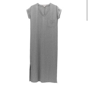 Cuyana V-Neck Midi Dress